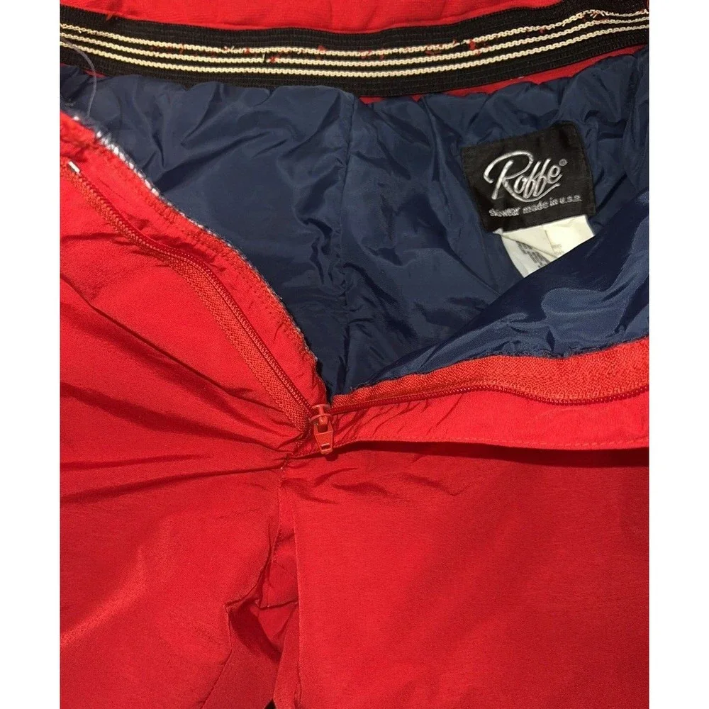 Vtg Roffe Challenge Gore Tex Mens Sz 32 Regular Falcon‎ Ski Pants Red
